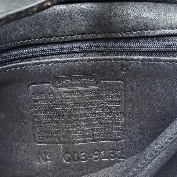 Coach Black Leather Logo Tag Accessory - Picture 3 of 10